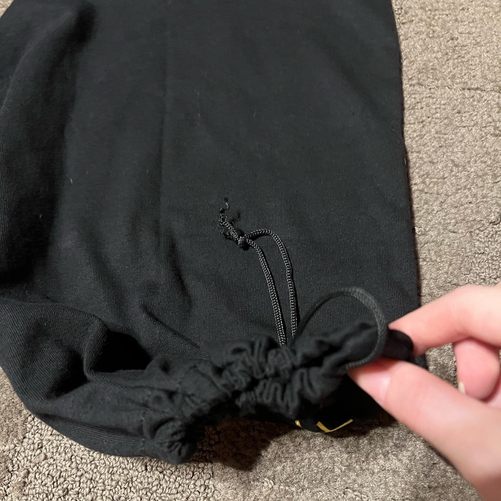 Rebecca Minkoff Dust Bag Black Fabric Gold Metallic Lettering Storage Designer - Picture 3 of 7